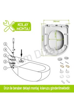 Aqua Bagno Zero Yavaş Kapanan Klozet Kapağı - Duroplast