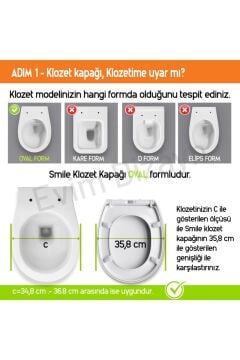 Aqua Bagno Smile Yavaş Kapanan Klozet Kapağı Duroplast