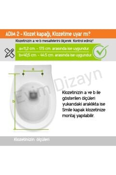 Aqua Bagno Smile Yavaş Kapanan Klozet Kapağı Duroplast
