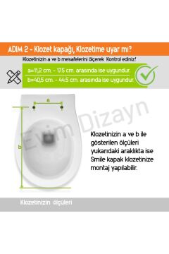 Aqua Bagno Smile Yavaş Kapanan Klozet Kapağı Duroplast