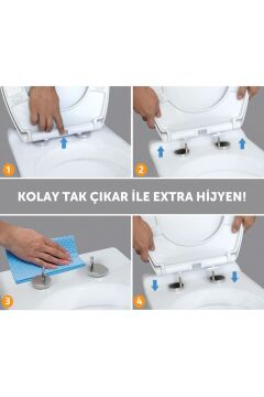Largo - Yavaş Kapanan Klozet Kapağı - Duroplast
