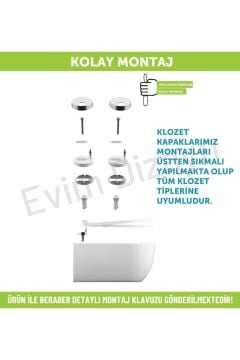Thin Yavaş Kapanan Klozet Kapağı - Duroplast-yavaş Kapanan