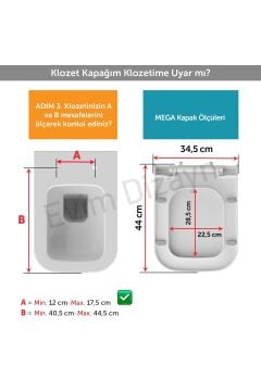 Aqua Bagno Mega Yavaş Kapanan Klozet Kapağı