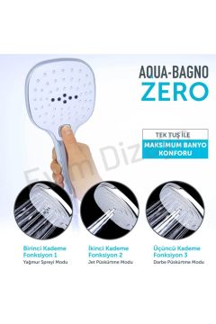 Zero El Duşu - Duş Başlığı - 3 Fonksiyonlu