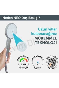 Neo El Duşu - Duş Başlığı 3 Fonksiyonlu
