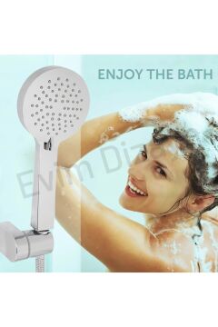 Aqua Bagno Smile El Duşu Seti - 3 Parça - 150 cm Spiral Hortum