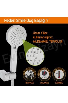 Aqua Bagno Smile El Duşu - Duş Başlığı 3 Fonksiyonlu