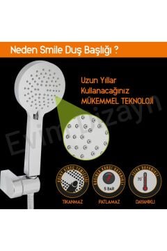 Aqua Bagno Smile El Duşu - Duş Başlığı 3 Fonksiyonlu