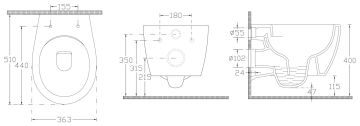 Ideal Standard Strada 0 Asma Klozet Seti-5 parça