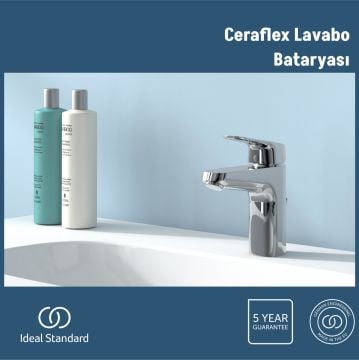 Ceraflex Grande Lavabo Bataryası-Chrome-Sifon Kumandasız