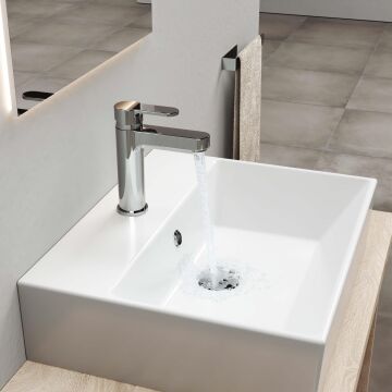 Adell Lento Lavabo Bataryası - Medium - Parlak Krom