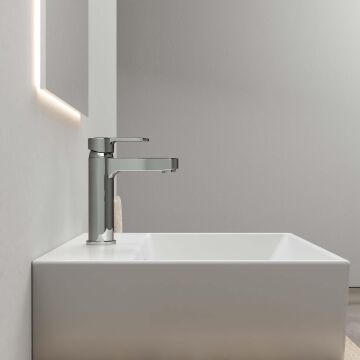Adell Lento Lavabo Bataryası - Medium - Parlak Krom