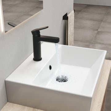 Adell Lento Lavabo Bataryası - Regular - Mat Siyah