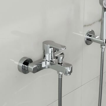 Adell Lento Banyo  Bataryası - Parlak Krom