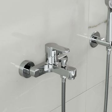Adell Lento Banyo  Bataryası - Parlak Krom