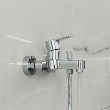 Adell Lento Banyo  Bataryası - Parlak Krom