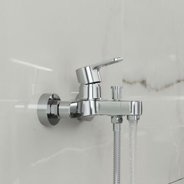 Adell Lento Banyo  Bataryası - Parlak Krom