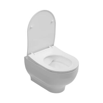 ISVEA Soluzione XI Rimless - Kanalsız Asma Klozet - Beyaz - PP Yavaş Kapanan Kapak Dahil - 2 parça