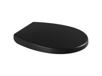 Aqua Bagno Smile Yavaş Kapanan Klozet Kapağı, Mat Siyah, Tak Çıkar, duroplast