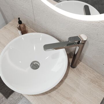 Adell Lento Uzun Lavabo Bataryası -Krom