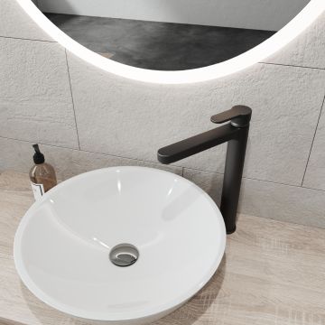 Adell Lento Uzun Lavabo Bataryası -Mat Siyah