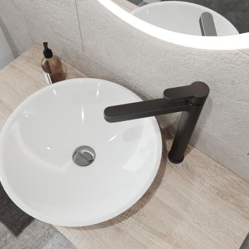 Adell Lento Uzun Lavabo Bataryası -Mat Siyah