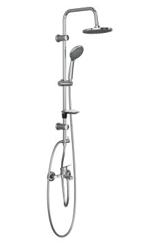 Spring Basic  Tepe Robot Duşu +  Basic Banyo Bataryası- 2 parça SET  , Parlak Krom