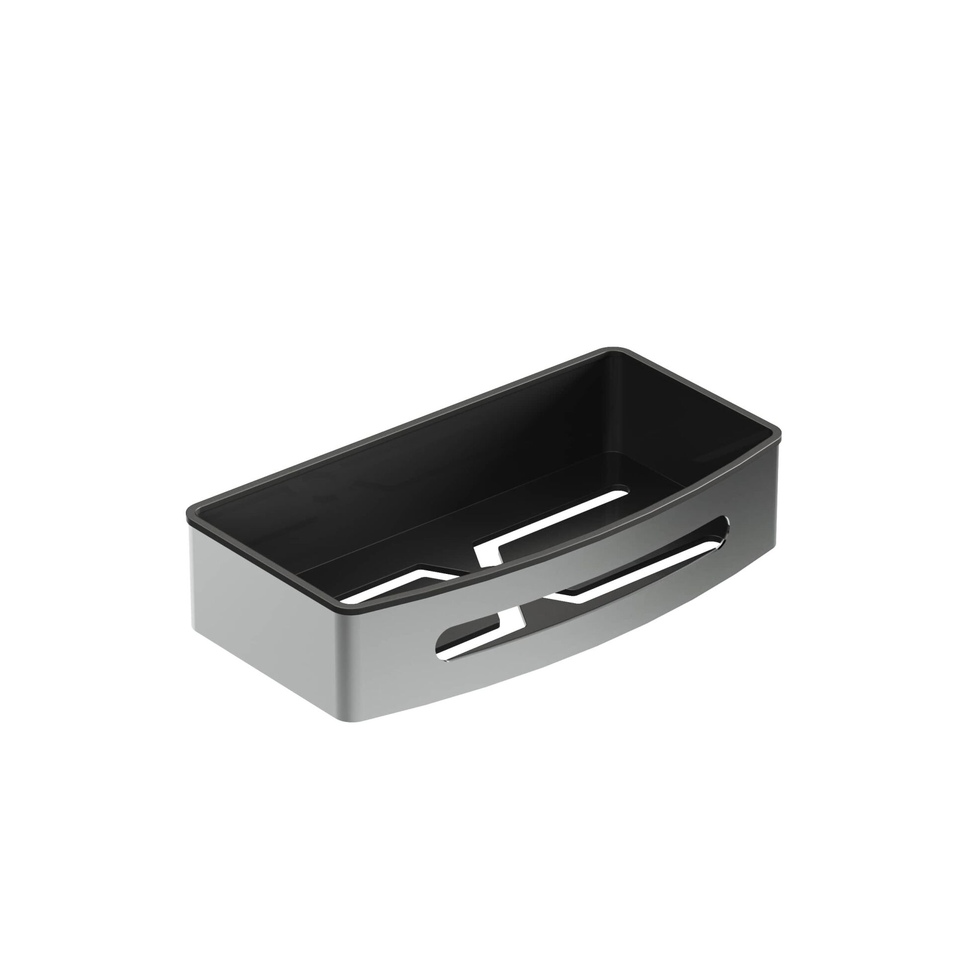 Aqua Bagno Smart Tekli Süngerlik 24 x 12,5 cm. , Parlak Krom