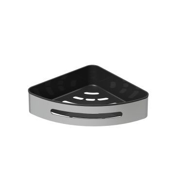 Aqua Bagno Smart  Köşe  Süngerlik 20x20  cm. , Parlak Krom