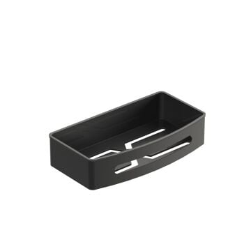 Aqua Bagno Smart Tekli Süngerlik 24x12,5 cm., Mat Siyah