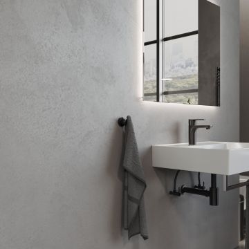 Aqua Bagno Zero Bornozluk -ikili ,Mat siyah