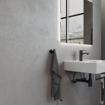 Aqua Bagno Zero Bornozluk -ikili ,Mat siyah
