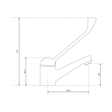Aqua Bagno Basic  Bedensel Engelli Lavabo Bataryası