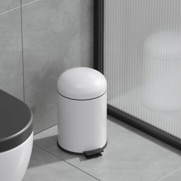 Aqua Bagno Smile  Çöp Kovası -Pedallı 5 lt. , Beyaz