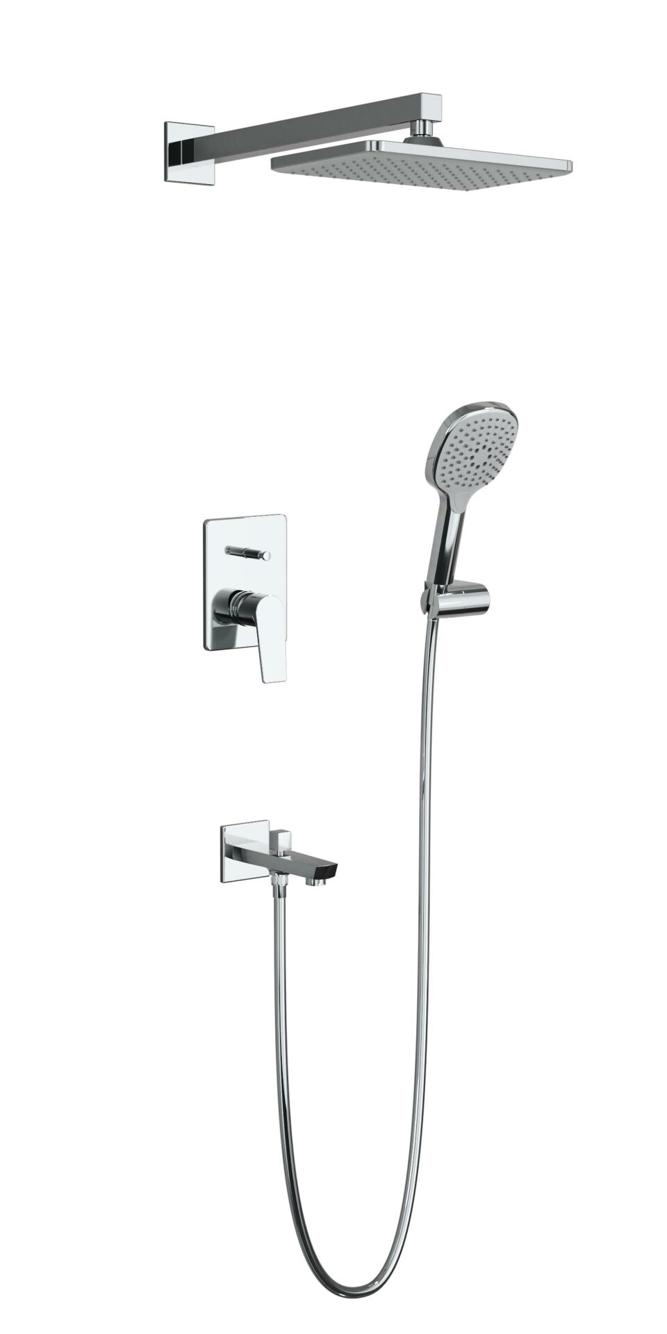 Adell Azure  Optimal Ankastre set -Krom - 2 Yollu Çıkış