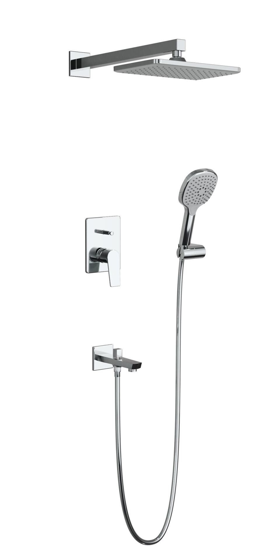 Adell Azure  Optimal Ankastre set -Krom - 2 Yollu Çıkış