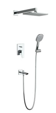 Adell Azure  Optimal Ankastre set -Krom - 2 Yollu Çıkış