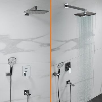 Adell Azure  Optimal Ankastre set -Krom - 2 Yollu Çıkış