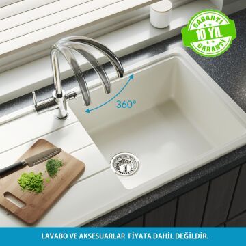 Adell Ronda Mutfak Bataryası - Arıtma Çıkışlı- Krom 3/8
