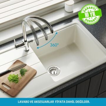 Adell Ronda Mutfak Bataryası - Arıtma Çıkışlı- Krom 3/8